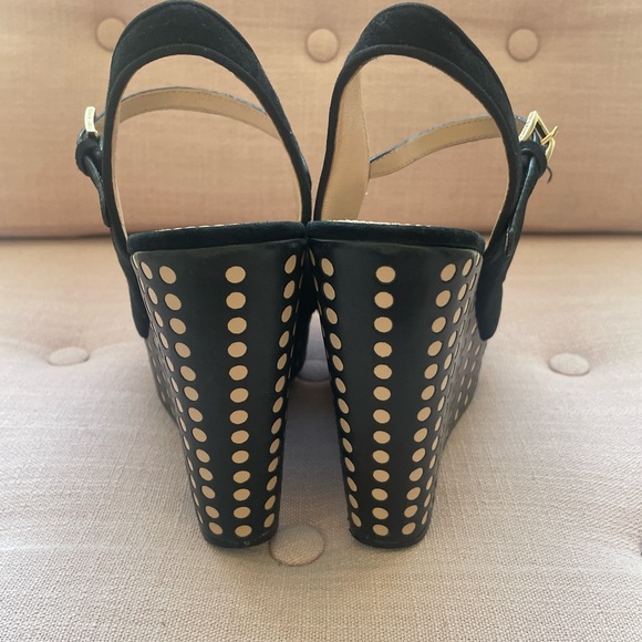 Tory Burch Mary Jane Platform Polka Dot Wedges - Picture 4 of 5